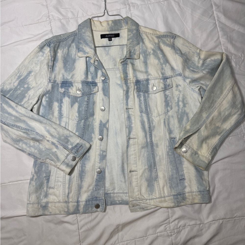 MENS ELWOOD dirty wash denim jacket